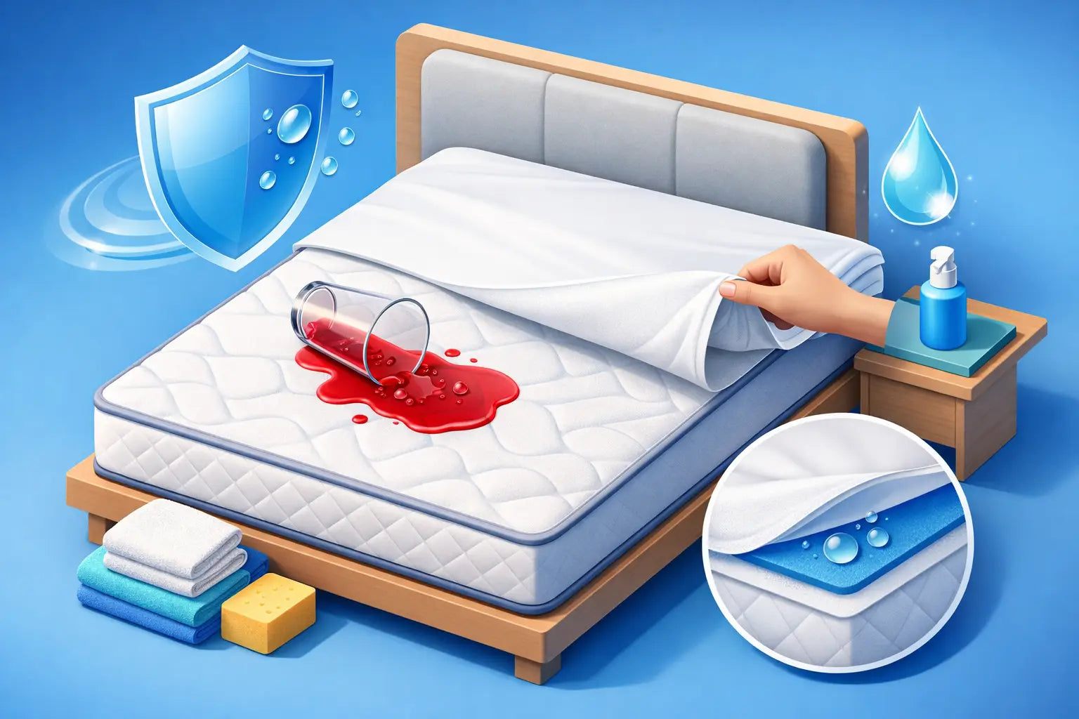 How to Protect a Mattress From Spills